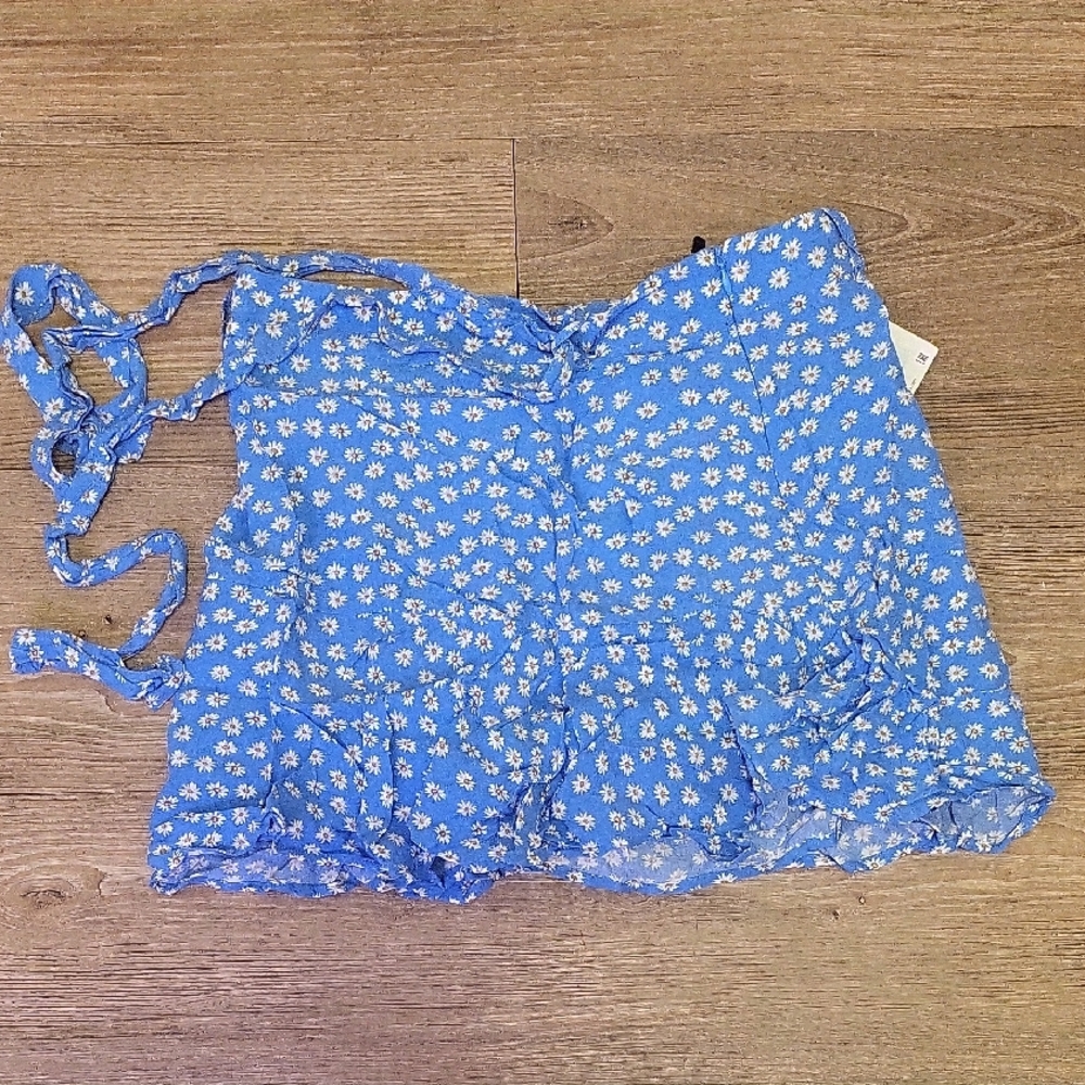 Zara Blue Floral Women's Blouse